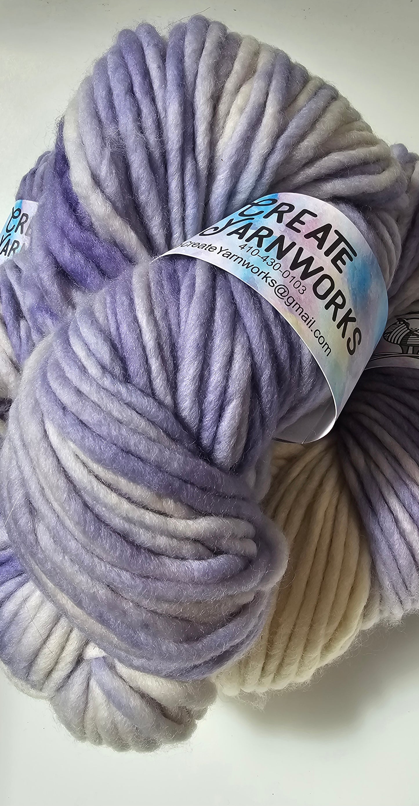 Lavender in 100% Superwash Merino Super Bulky Yarn