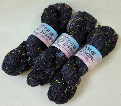 Navy in DK Merino Neon Tweed Yarn