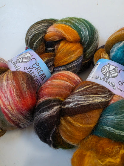 POTM Oct 2026 in Cormo/ Rose Fiber/ Baby Alpaca custom blend Top 4oz braid