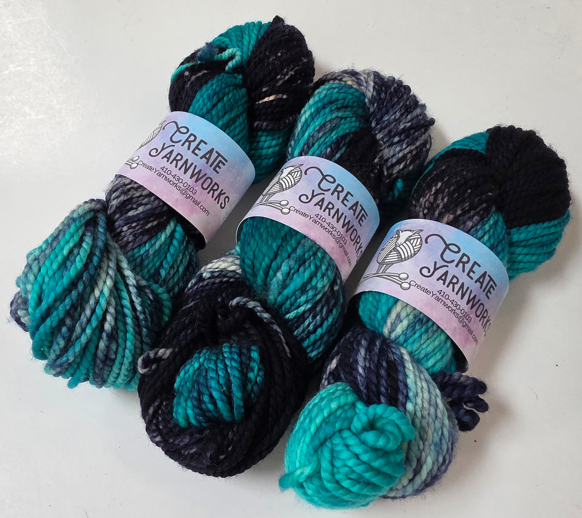 Mermaid's Tide in 100% Superwash Merino Bulky Yarn