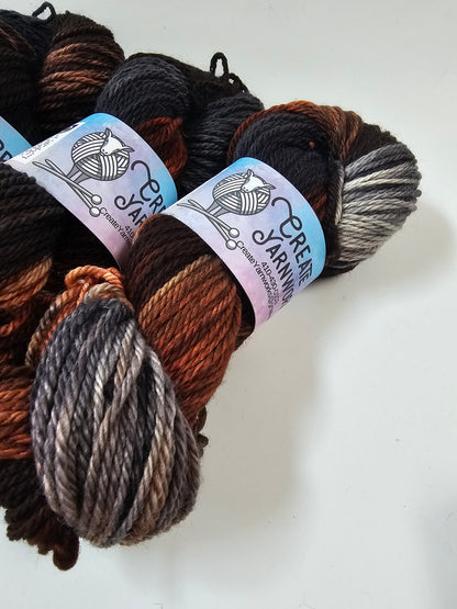 Fox in the Shadows in Superwash Bluefaced Leicester (BFL) Worsted Weight Yarn