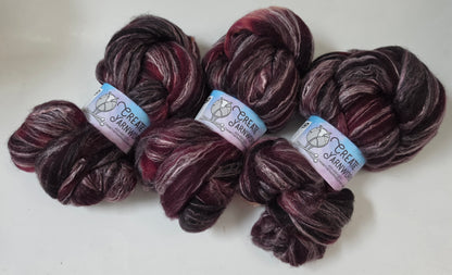 Wine Country in Cormo/ Rose Fiber/ Baby Alpaca custom blend Top 4oz braid