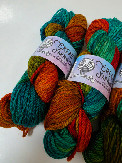 Tortoise Shell in Superwash Merino Worsted Weight Yarn