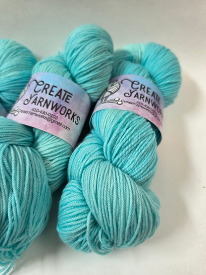 Breakfast at Tiffany's in Superwash Merino/Nylon (85/15) Blend Fingering Weight Yarn