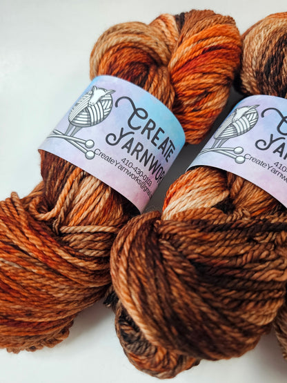 Amber Rose in Superwash Merino Worsted Weight Yarn
