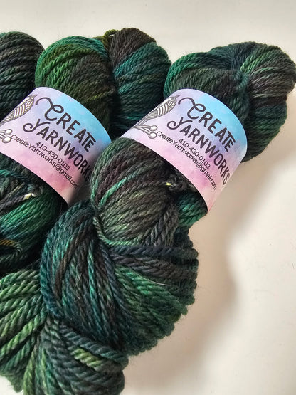 Mossy in Superwash Bluefaced Leicester (BFL) Worsted Weight Yarn