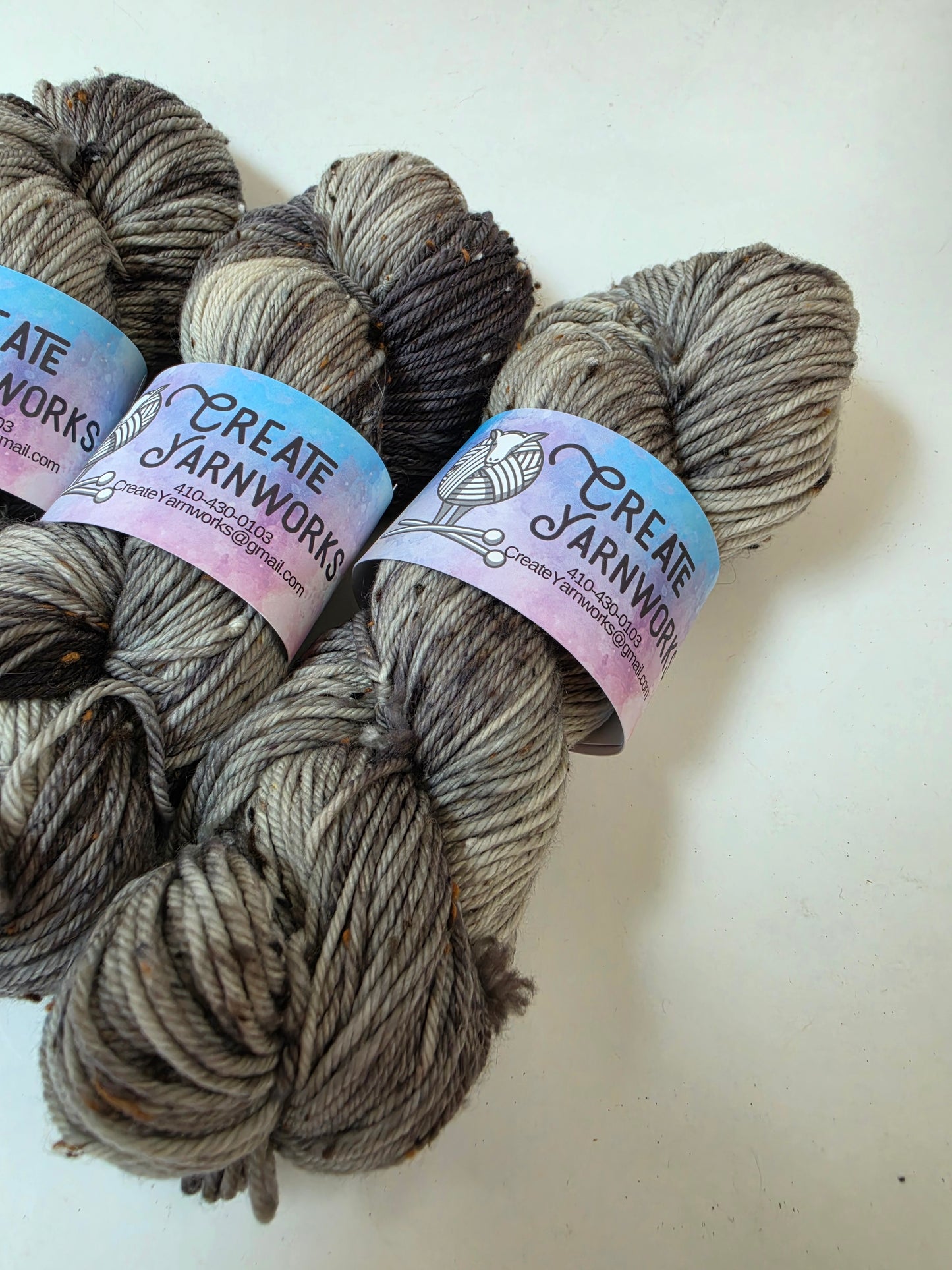 Stormy Skies in DK Merino Tweed Yarn
