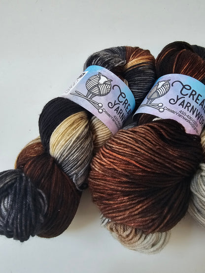 Fox in the Shadows in Superwash Merino/Nylon (85/15) Blend Fingering Weight Yarn