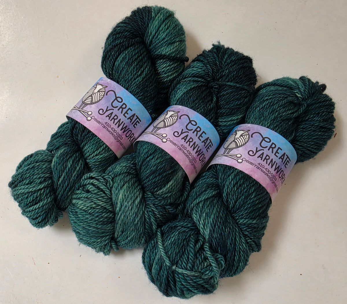 Forest in Superwash Merino Worsted Weight Yarn
