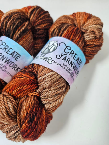 Amber Rose in Superwash Merino Worsted Weight Yarn