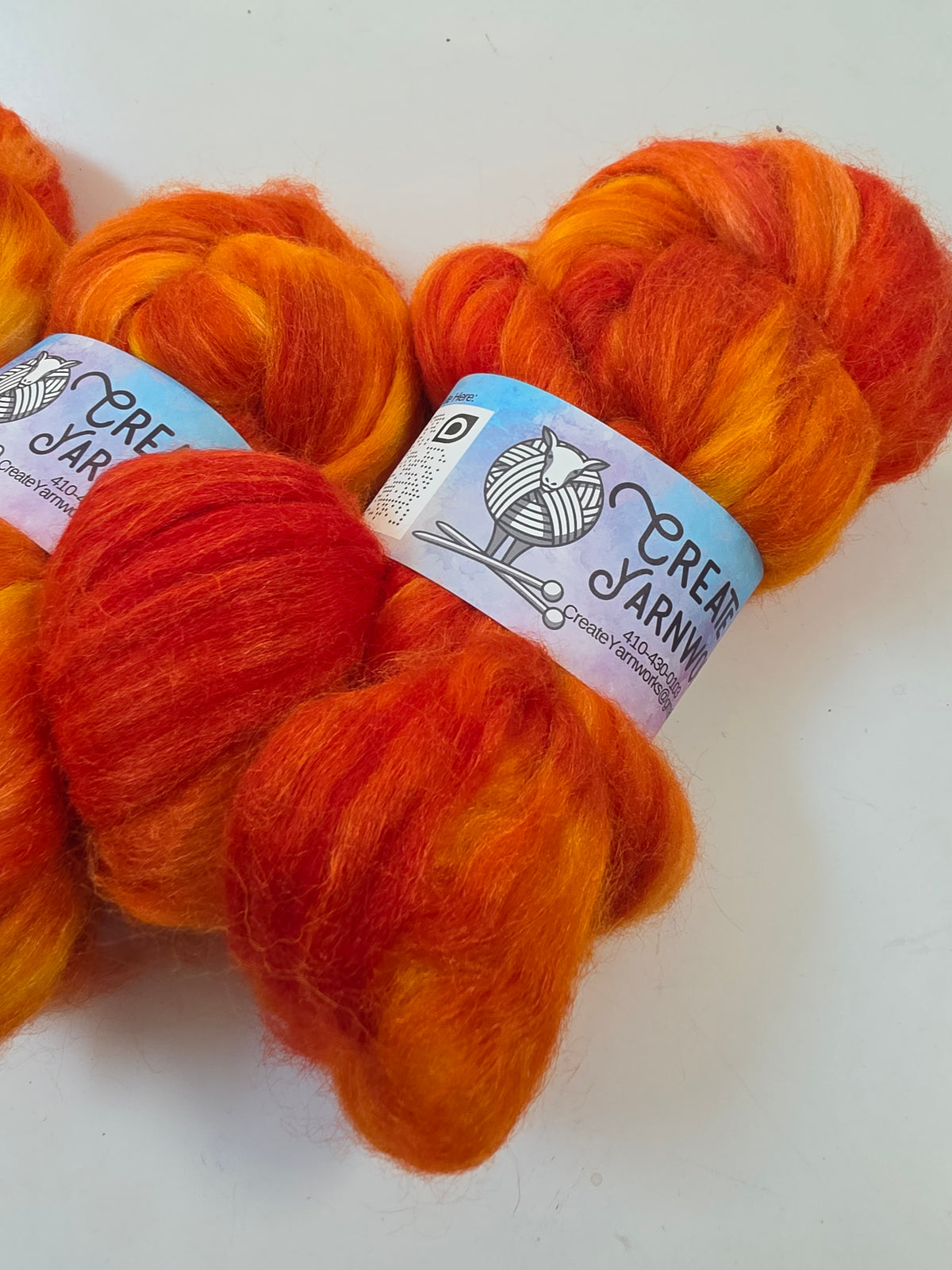 Pumpkin in Baby Alpaca / Tussah Silk custom blend Top 4oz braid