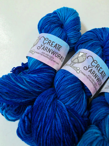 Blue Skies in Superwash Merino Blend DK Weight Yarn