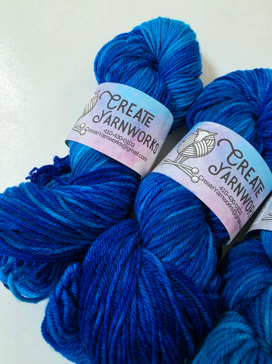Blue Skies in Superwash Merino Blend DK Weight Yarn