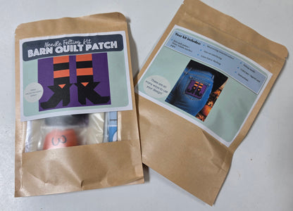 Witch's Feet - Halloween Barn Quilt Patch Needle Felting Kit