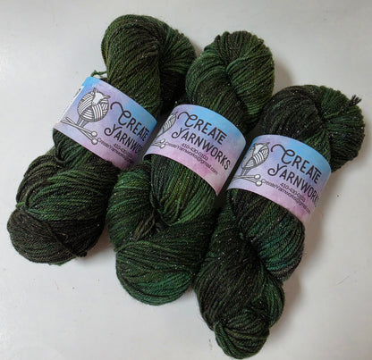Mossy in Silver Shimmer DK Weight Yarn