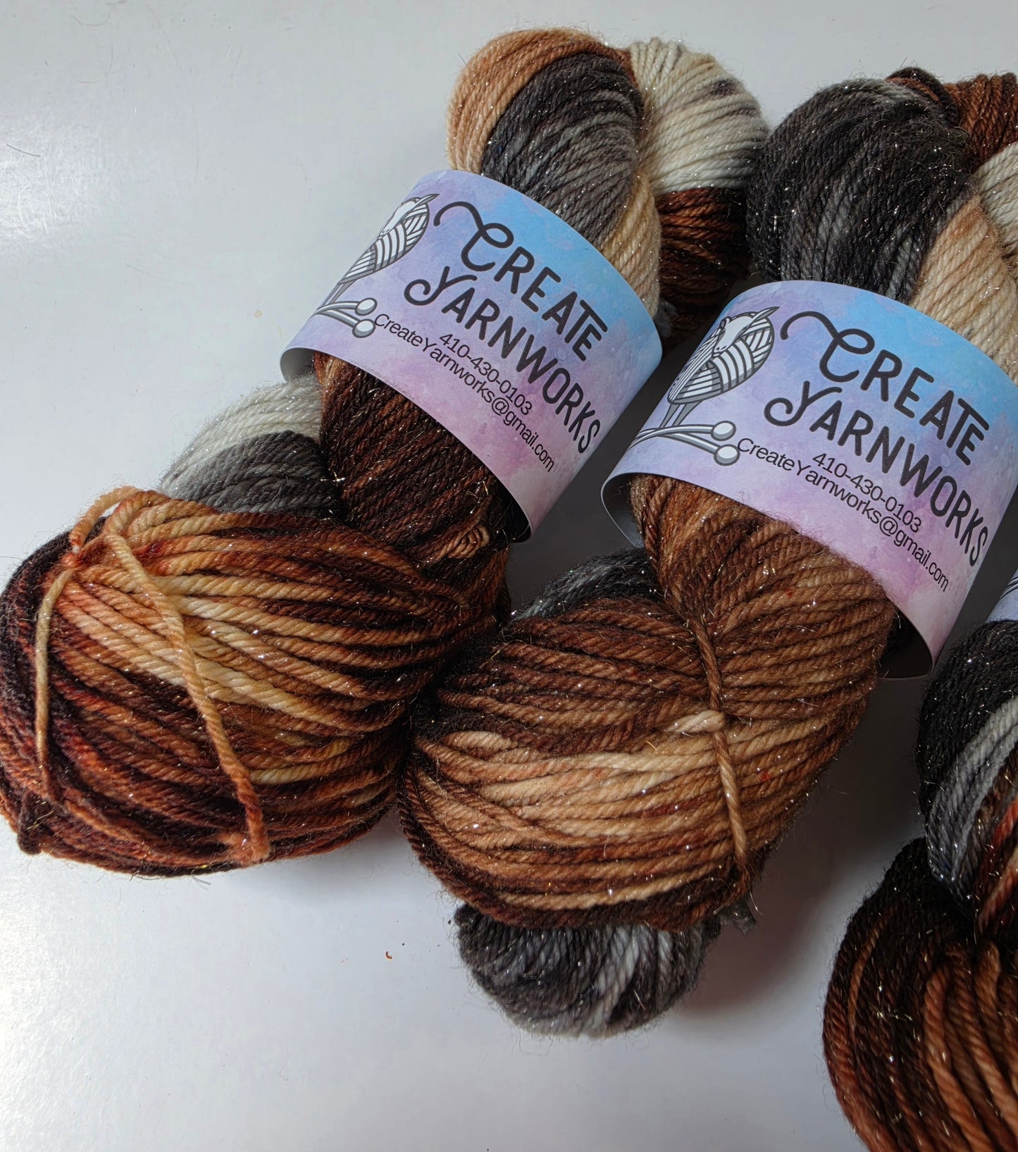 Fox in the Shadows in Silver Shimmer DK Weight Yarn