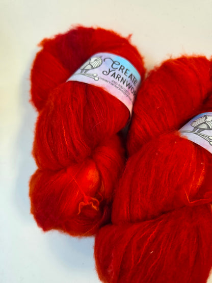 Pumpkin in Brushed Merino Lace Weight Yarn