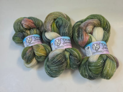 WAFA May 26 Palette of the Month in Merino Tweed Top Roving Blend 4oz braid