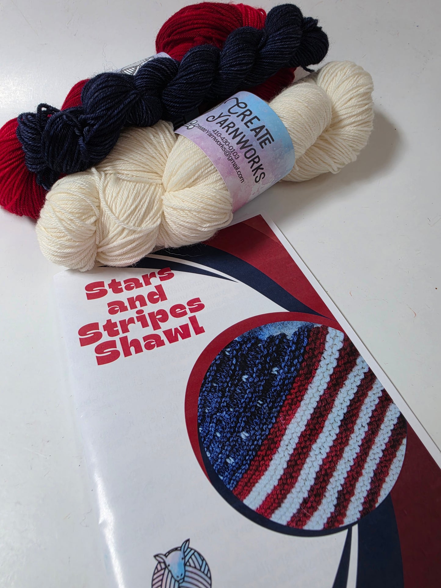 Stars and Stripes Shawl Kit