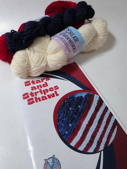 Stars and Stripes Shawl Kit