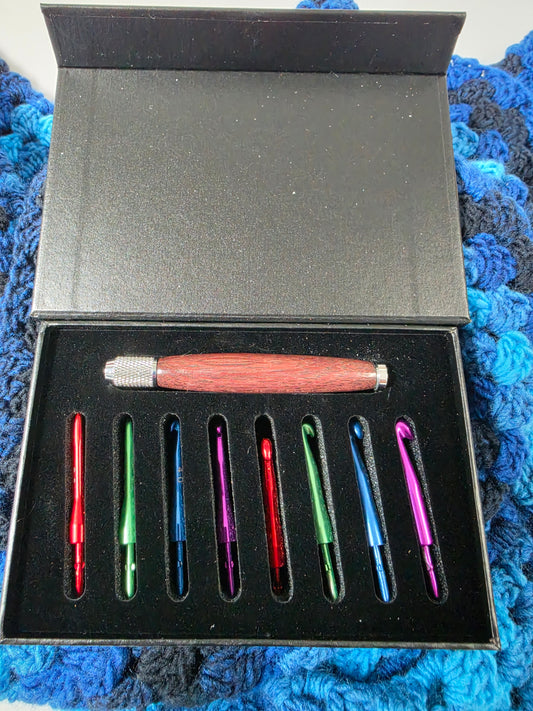 Purple Heart Wood Custom made interchangeable Crochet Hooks