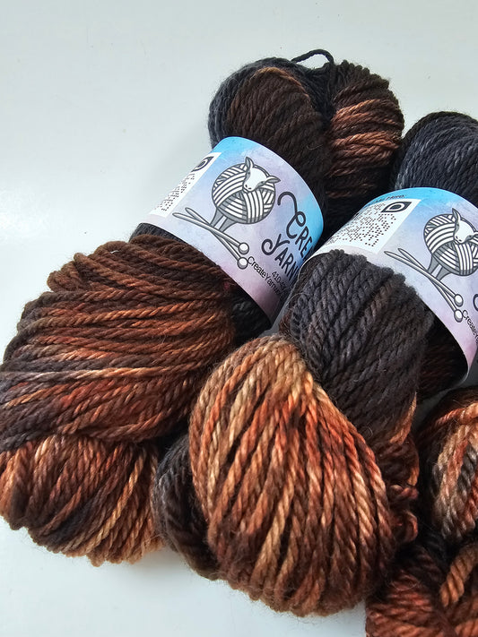 Fox in the Shadows in Superwash Bluefaced Leicester (BFL) Worsted Weight Yarn