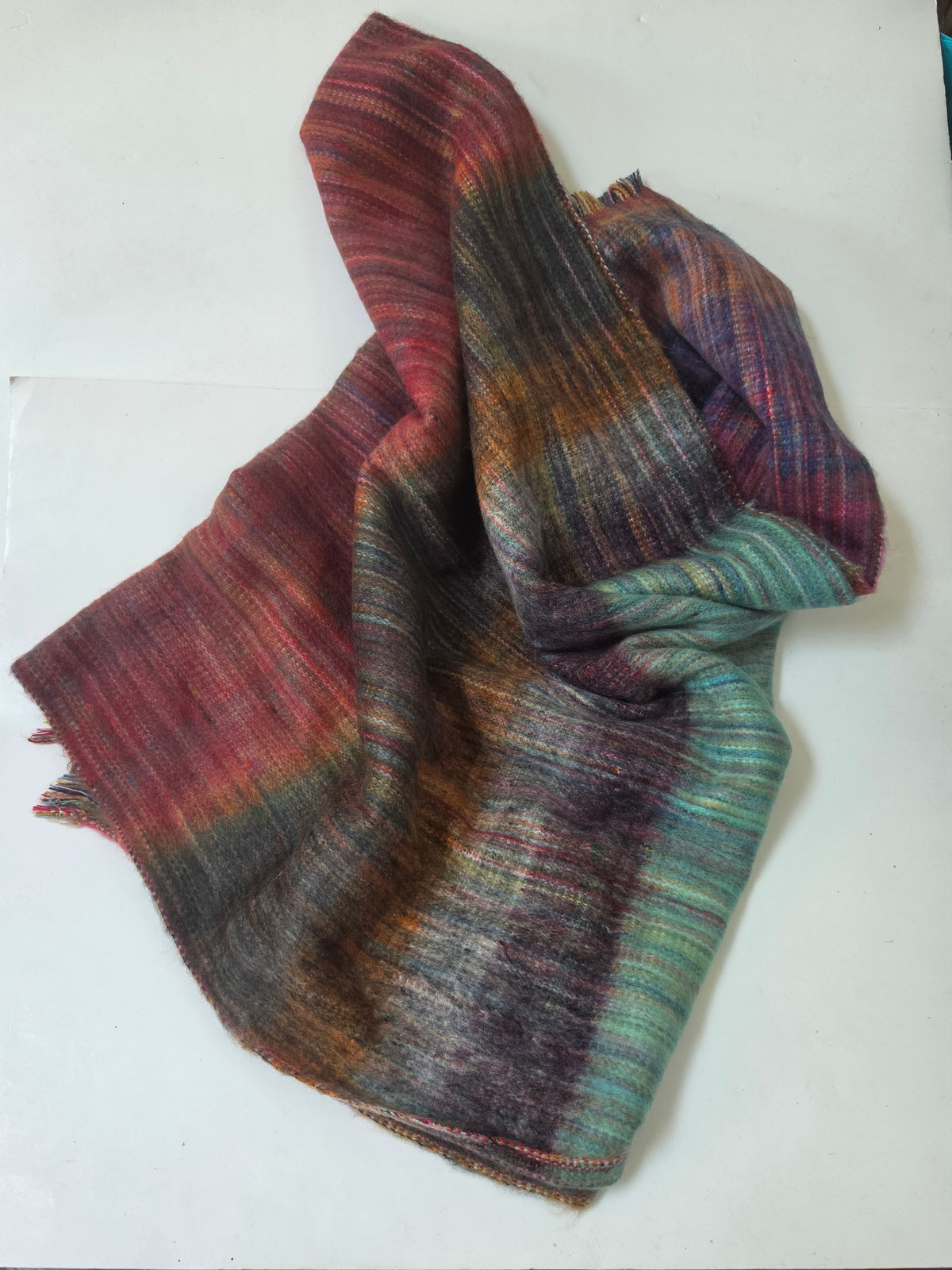 Woven Alpaca Blend Shawl