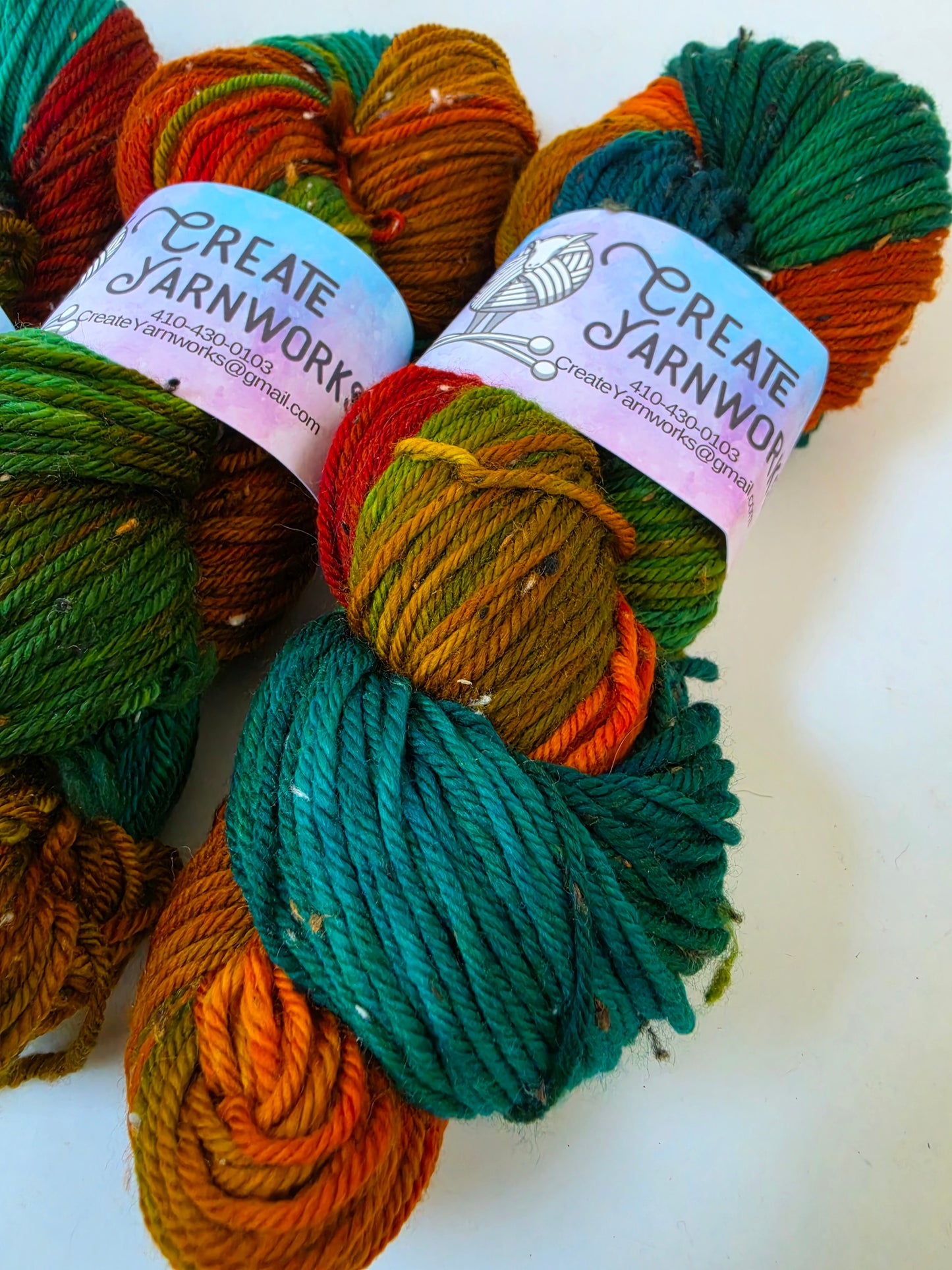Tortoise Shell in DK Merino Tweed Yarn