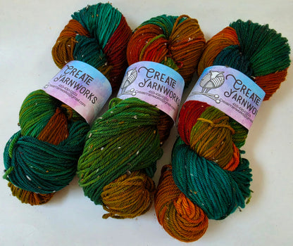 Tortoise Shell in DK Merino Tweed Yarn