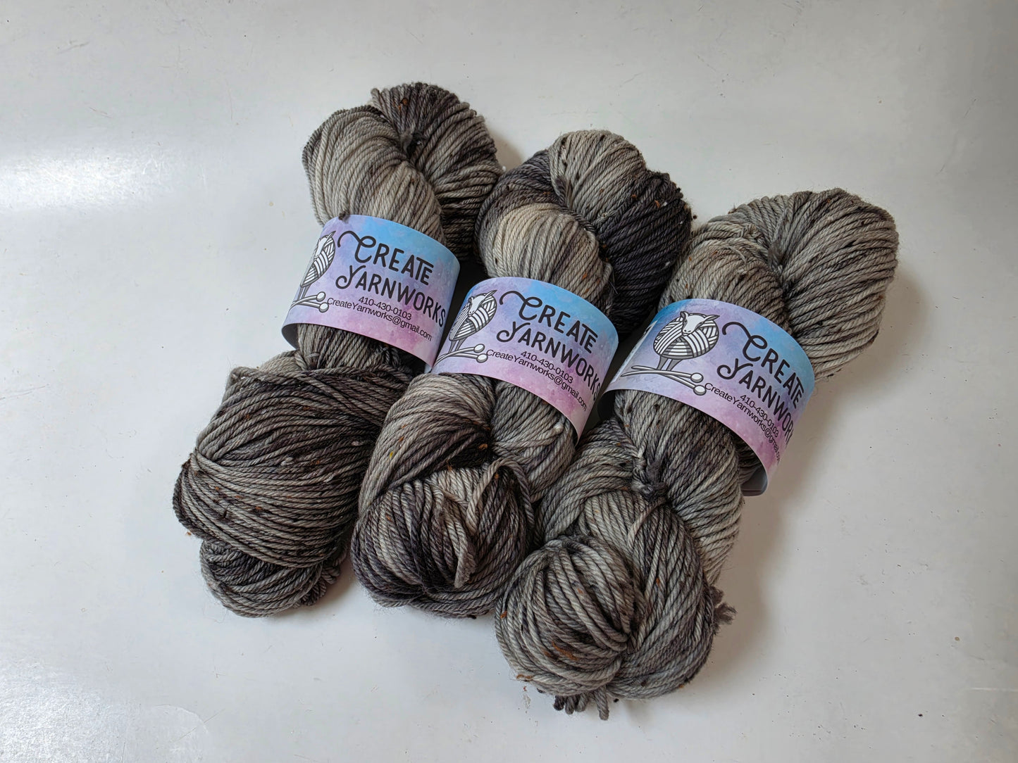 Stormy Skies in DK Merino Tweed Yarn