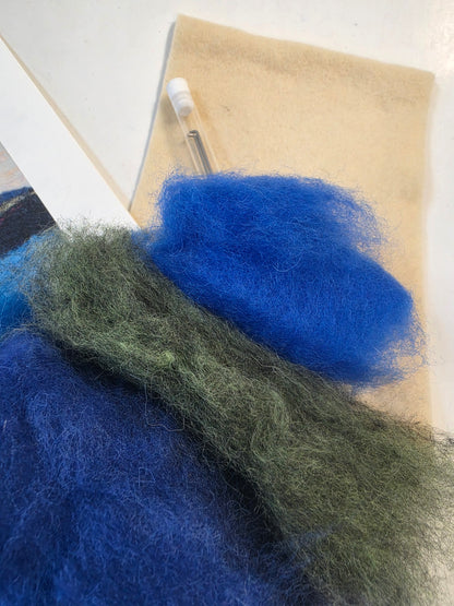 Blue Ridge Mountains Painting Needle Felting Kit