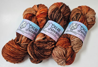 Amber Rose in Superwash Merino Worsted Weight Yarn