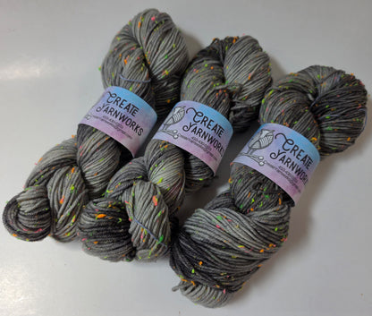 Stormy Skies in DK Merino Neon Tweed Yarn