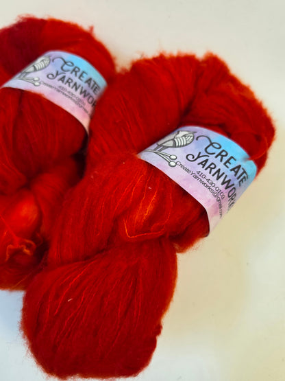 Pumpkin in Brushed Merino Lace Weight Yarn
