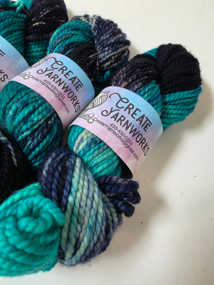 Mermaid's Tide in 100% Superwash Merino Bulky Yarn