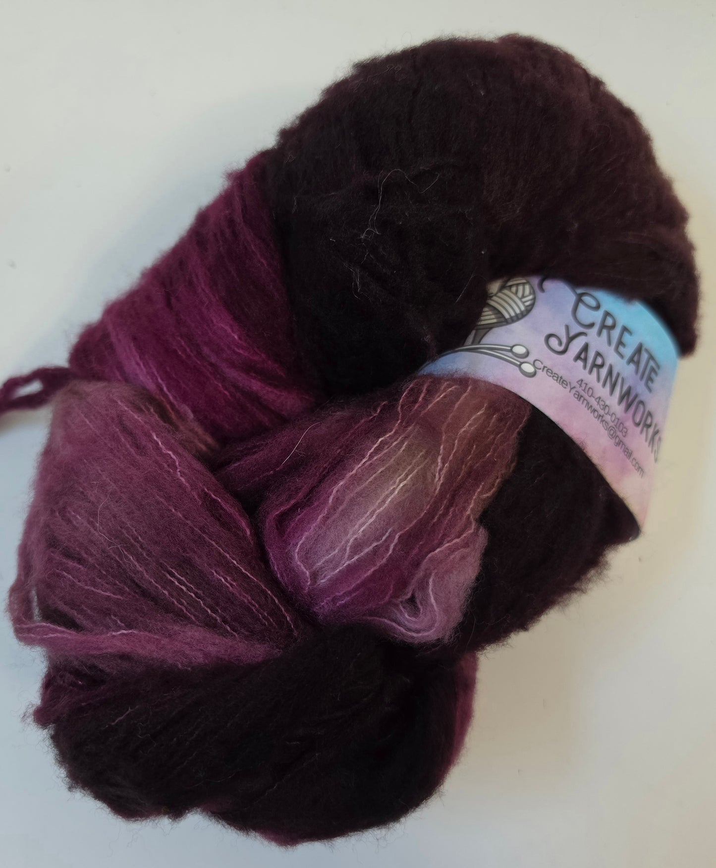 Burgundy Bark in Brushed Merino Lace Weight Yarn