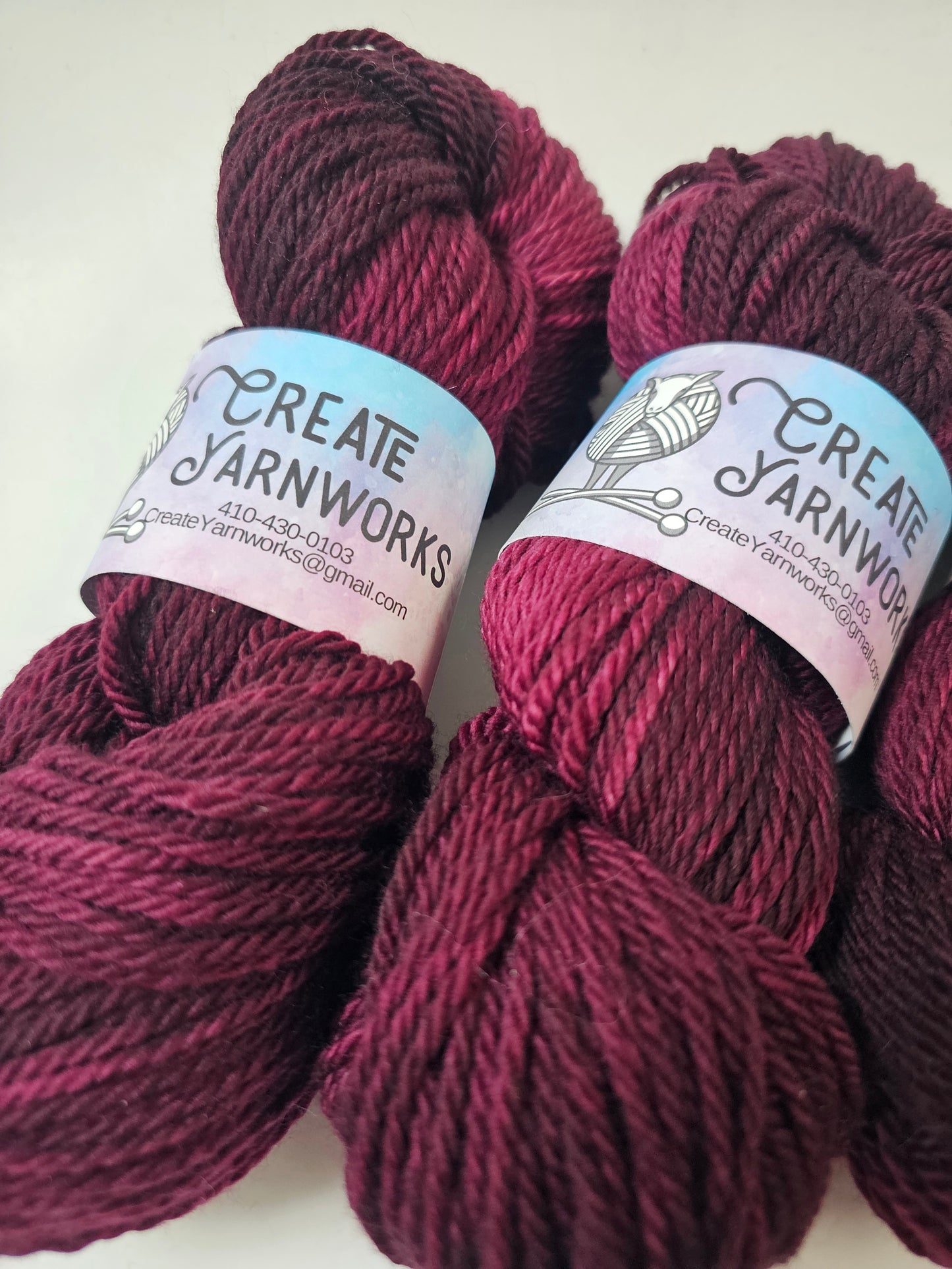 Wine Country in Superwash Merino Worsted Weight Yarn