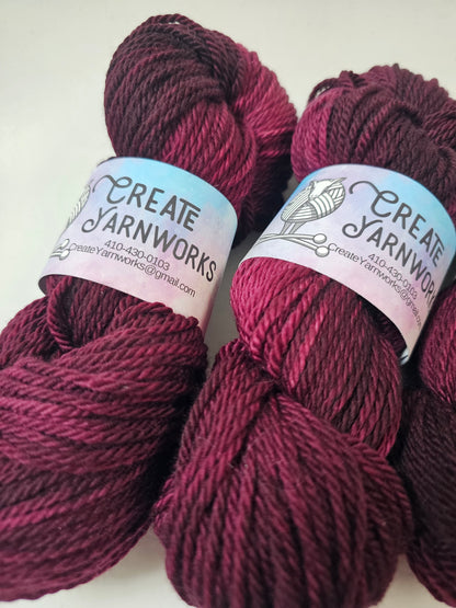 Wine Country in Superwash Merino Worsted Weight Yarn