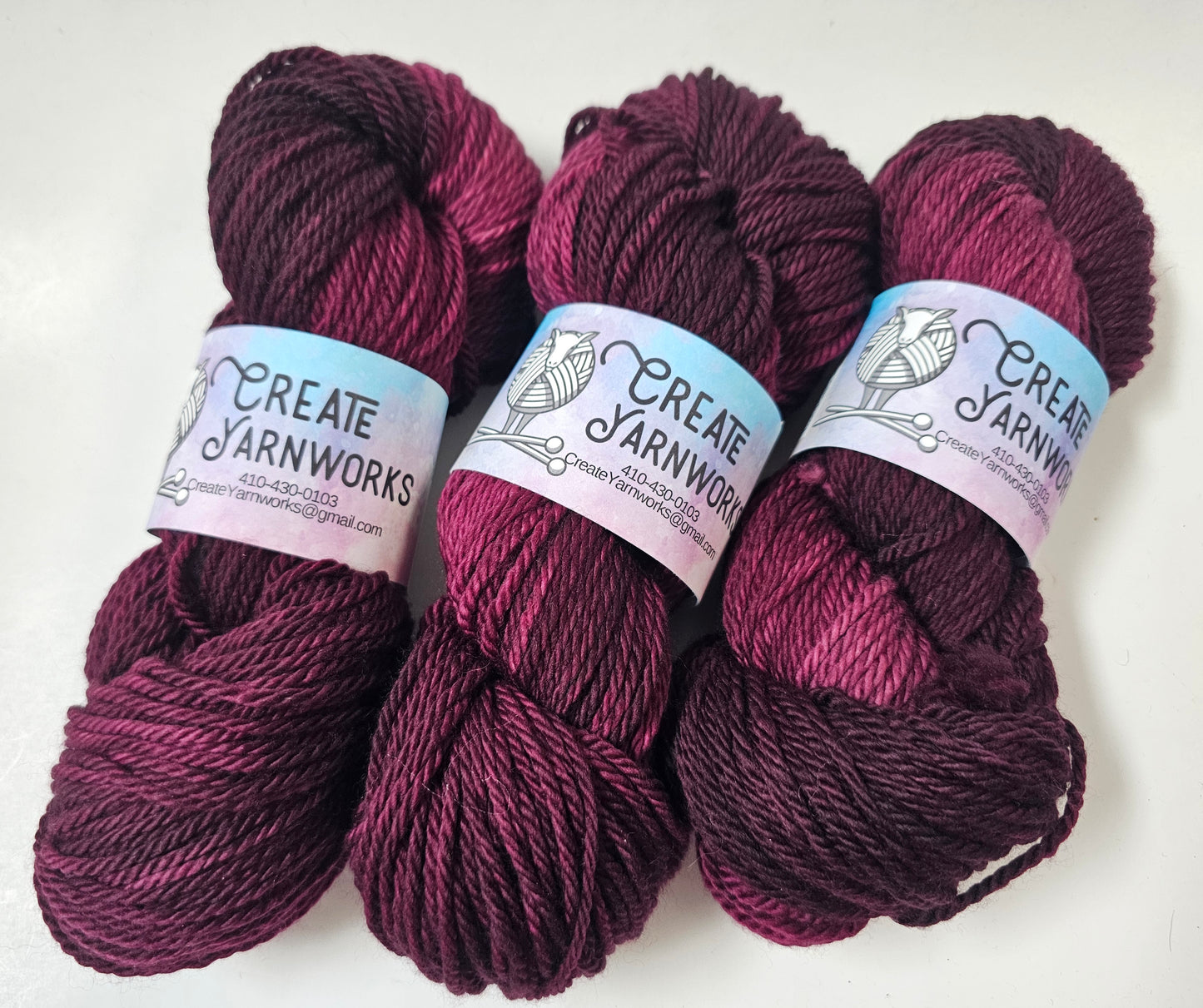 Wine Country in Superwash Merino Worsted Weight Yarn