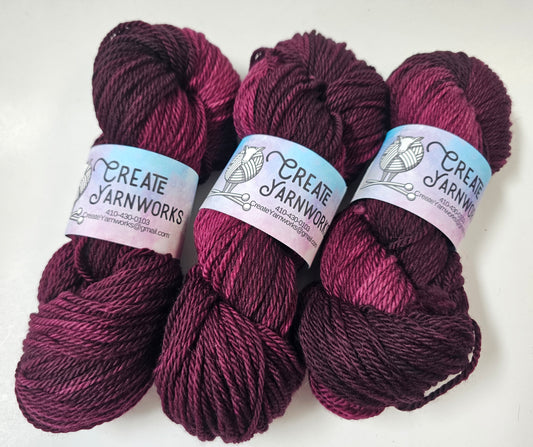 Wine Country in Superwash Merino Worsted Weight Yarn
