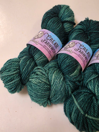 Forest in Superwash Merino Worsted Weight Yarn