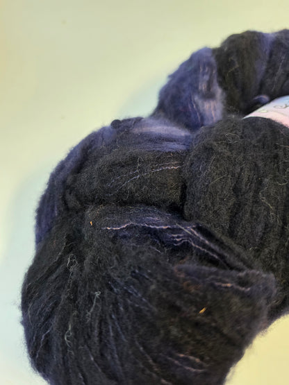 Navy in Brushed Merino Lace Weight Yarn