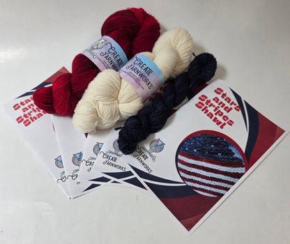 Stars and Stripes Shawl Kit