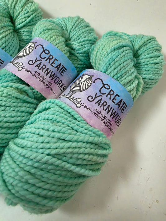 Breakfast at Tiffany's in 100% Superwash Merino Bulky Yarn