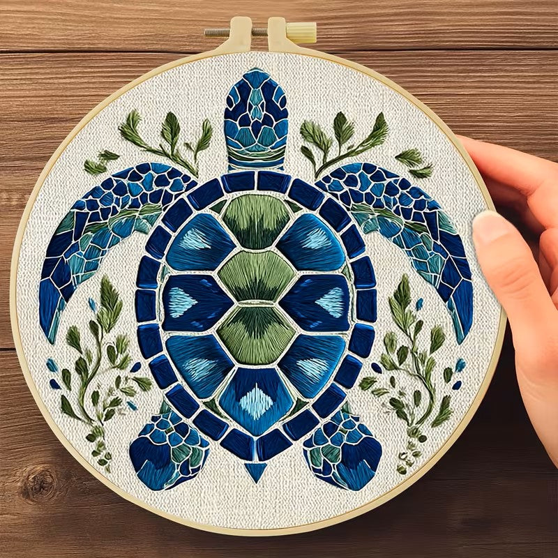 Sea Turtle Embroidery Kit